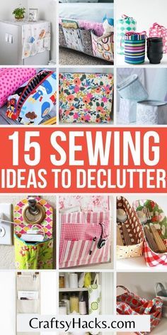 Sewing Organizing Ideas, Patchwork, Tela, Organisation, Things To Sew For The Home, Craft Sewing Ideas, Things To Make With Knit Fabric, Organization Sewing Projects, Sewing Projects For Around The House