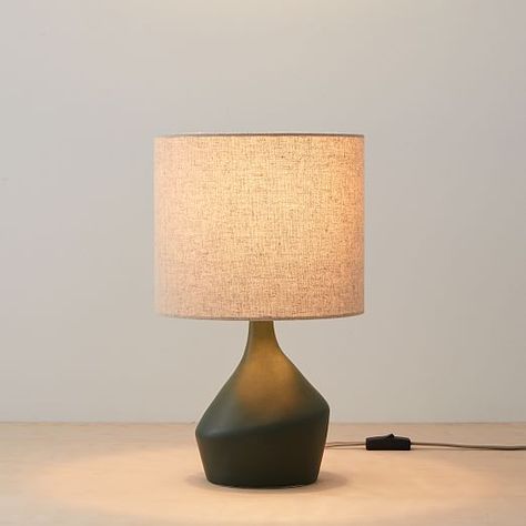 Asymmetry Ceramic Kids Table Lamp - Mini Modern Lamp Table, West Elm Asymmetry Lamp, Modern Bedside Table Lamp, Mid Century Modern Table Lamps Living Room, Mid Century Modern Bedside Lamps, Table Lamp Nightstand, Table Lamp Small, Home Office Lamp Ideas, Mcm Bedside Lamps