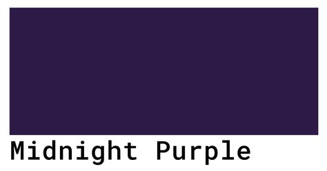 Midnight Purple Color Codes - The Hex, RGB and CMYK Values That You Need Midnight Purple Color Palette, Midnights Taylor Swift Color Palette, Midnight Purple Color, Dark Purple Paint, Purple Rgb, Purple Hex, Purple Color Code, Purple Colour Shades, Different Shades Of Purple