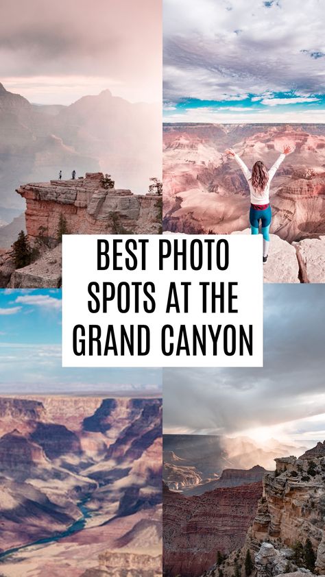 Grand Canyon October, Phoenix Sedona Grand Canyon, Grand Canyon Camper Van, Grand Canyon Itinerary 2 Days, What To Pack For Grand Canyon Trip, Grand Canyon Picture Ideas, Hiking Grand Canyon, Road Trip Grand Canyon, Sedona To Grand Canyon