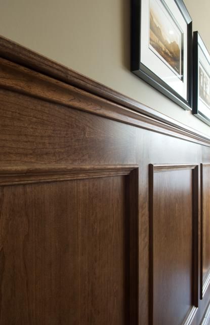 Wood Paneled Bedroom Wall, Craftsman Wood Paneling, Library Wood Paneling, 1930s Wood Panelling, Stained Wood Wall Paneling, Tudor Wood Paneling, English Wood Paneling, Wood Stain Wainscoting, Walnut Paneling Wall