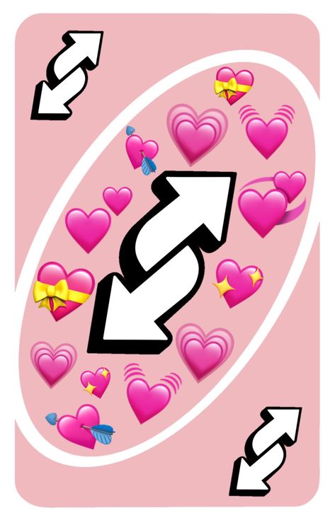 Pink reverse uno card with hearts emojis No You Uno Reverse Card, Twitter Reaction Pics, Reverse Uno Card, Reverse Uno, Uno Memes, Twitter Reaction, Reverse Card, Uno Reverse, Uno Card