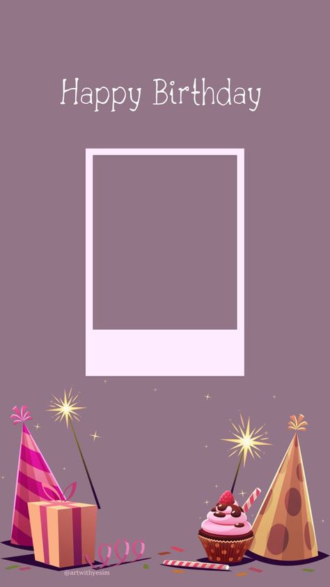Frames For Birthday Wishes, Birthday Frames For Pictures, Happy Birthday Template Design, Birthday Wallpaper Backgrounds, Bday Frame, Happy Birthday Icons, Free Happy Birthday Cards, Wallpaper Happy, Template Frame