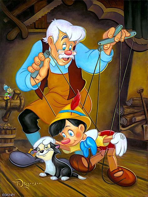 Pinocchio 1940, Kalle Anka, Pinocchio Disney, Walt Disney Characters, 동화 삽화, Jiminy Cricket, 디즈니 캐릭터, Disney Cartoon Characters, Disney Art Drawings