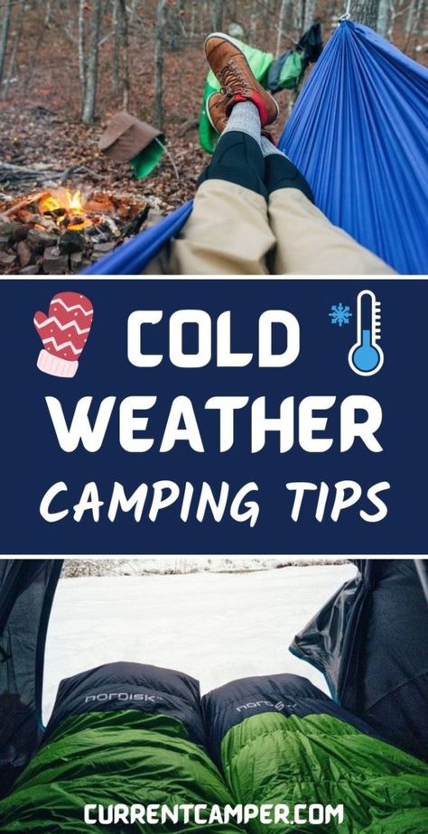 Winter Tent Camping Hacks, Camping Winter Hacks, Camping Cold Weather Outfits, Camping In The Cold Hacks, Cold Camping Hacks, Cold Weather Camping Packing List, Camping In Cold Weather Tips, Camping Outfits Cold Weather, Cold Weather Camping Meals