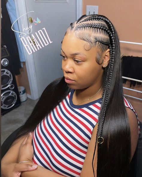 Braided Hairstyles Hispanic, Half Weave Half Braids, Braided Hairstyles Latina, Hairstyles Hispanic, Hairstyles Latina, Half Braided Hairstyles, Quick Braids, Feed In Braids Hairstyles, Quick Weave Hairstyles