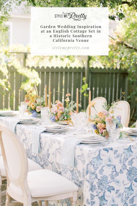 Today we’re bringing you English cottage vibes from Southern California. ✨ @lavendermarketplaceworkshops was the perfect historic venue for this garden inspired wedding shoot and thanks to @love_is_in_the_air_events, the day was nothing short of spectacular. LBB Photography: @etherandsmith #stylemepretty #gardenwedding #californiawedding #southercalifornia #aflresco #weddinginspo Blue Linens Wedding, Blue Wedding Napkins, English Garden Wedding Inspiration, Serbian Wedding, Cottage Vibes, 2025 Wedding, English Garden Wedding, Garden Theme Wedding, Garden Wedding Reception