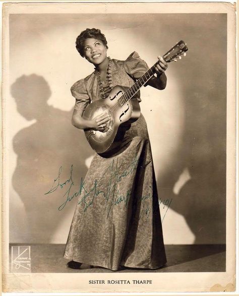 Sister Rosetta Tharpe, Rosetta Tharpe, Glamour Aesthetic, Hollywood Glamour Aesthetic, Soul Artists, Blues Musicians, Black Hollywood, Female Musicians, Women In Music