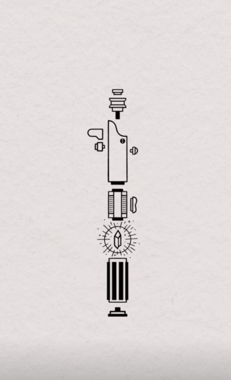 Micro Star Wars Tattoo, Minimalist Lightsaber Tattoo, Tattoo Designs Star Wars, Anakin And Ahsoka Tattoo, Subtle Ahsoka Tattoo, Mens Star Wars Tattoo, Ahsoka Lightsaber Drawing, Star Wars Micro Tattoo, Small Pixar Tattoos