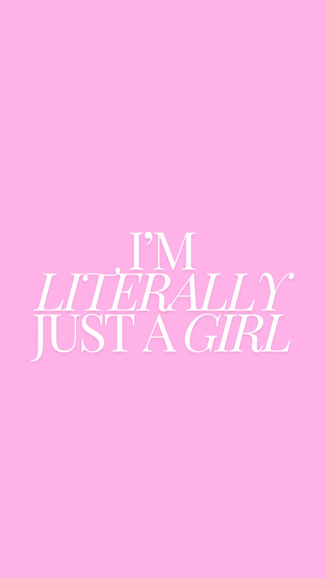 coquette, coqette poster, pink, pink aesthetic, hot pink, im just a girl, girly Pink Girlies Aesthetic, Pink 2014 Aesthetic Wallpaper, Y2k Aesthetic Quotes, Hot Pink Aesthetic Widget, Just Girly Things Wallpaper, Im Just A Girl Quotes, Pink And Black Quotes, Pink Aesthetic Quotes Positive, Hot Pink Coquette