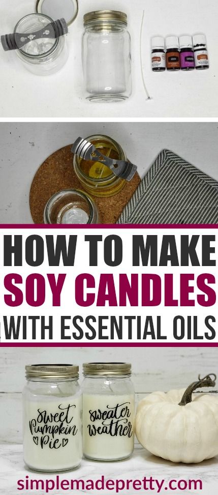 Learn How To Make Soy Candles With Essential Oils! If you like Pumpkin Spice recipes, pumpkin candles, and essential oils then you are going to love making these DIY soy wax candles! This tutorial includes how much essential oils to add to candles, how to make soy candles with essential oils, and information on how to get your young living starter kits! Young Living Essential Oils for Beginners #DIYsoycandles #younglivingessentialoils Patchwork, Diy Soy Wax Candles, Oil Candles Diy, Soy Wax Candles Diy, Pumpkin Spice Recipes, Make Soy Candles, Diy Food Candles, Essential Oil Candles Diy, Candles With Essential Oils
