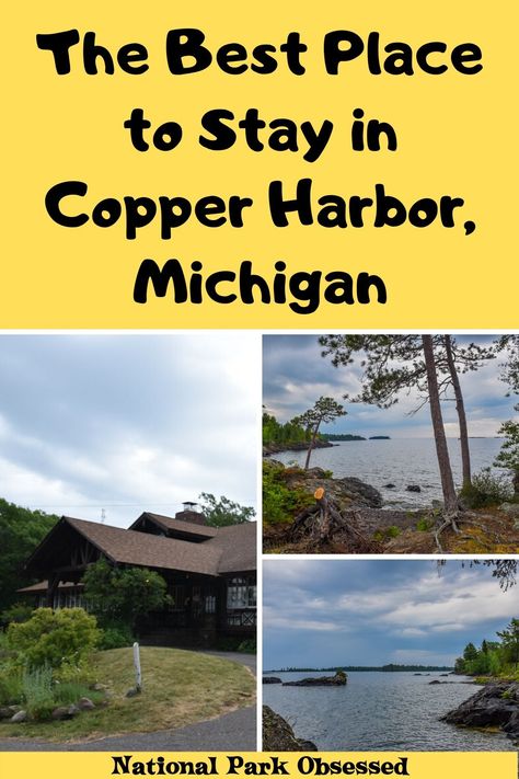 Looking for a place to stay in Copper Harbor, Michigan. The Keweenaw Mountain Lodge is the best place to stay in the area. Check out my review of the Lodge. Copper Harbor Michigan, Copper Harbor, Keweenaw Peninsula, Lodge Hotel, Isle Royale National Park, Family Vacay, Scenic Roads, Travel Bucket List Usa, National Park Road Trip