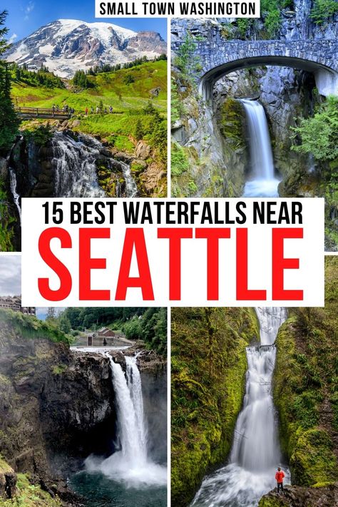 Waterfalls Washington State, Washington State Waterfalls, Waterfalls In Washington State, Seattle National Parks, Seattle Waterfalls, Hiking In Washington State, Cascade Mountains Washington, Small Town Washington, Washington Waterfalls
