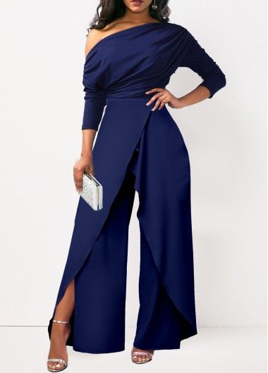 Fashion Jumpsuits For Women | ROTITA Couture, Dresses For Prom, Trendy Jumpsuit, Long Jumpsuit, Evening Jumpsuit, Long Evening Dresses, Flowy Design, Wedding Jumpsuit, One Shoulder Jumpsuit