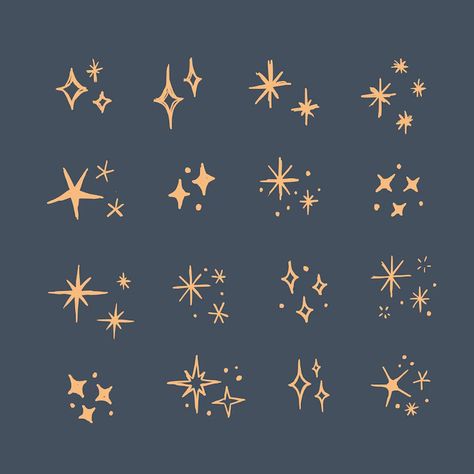 Patchwork, Drawing On Hand Doodles, Drawing On Hand, Sparkle Paint, Simple Doodle, Star Doodle, Drawing Stars, Hand Doodles, Star Tattoo Designs