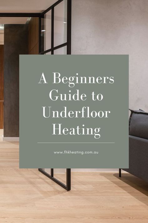 Underfloor heating works by distributing heat beneath the finished floor. Heat is monitored and controlled by intelligent thermostats to maintain a consistent temperature throughout the home or individual zones. Underfloor heating is a great solution for areas such as the kitchen or bathroom that require a higher level of humidity.There are two types of underfloor heating systems: electric and hydronic floor heating. Each system has its own advantages and disadvantages. Floor Heater, Underfloor Heating Flooring, Bathroom Underfloor Heating, Heated Bathroom Floor, Bathroom Floors Diy, Under Floor Heating, Heated Tile Floor, Hydronic Heating Systems, Water Heating Systems