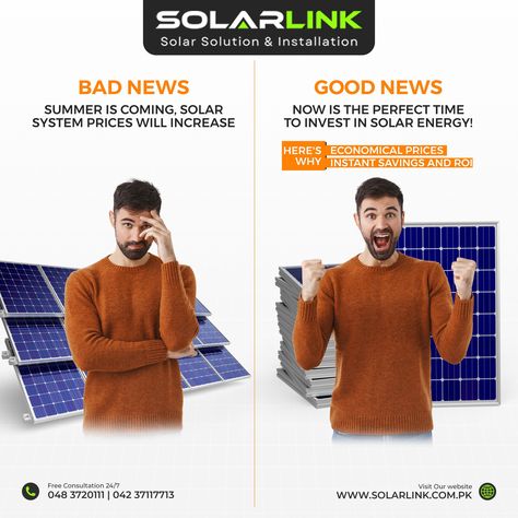 ☀️ Summer's heating up, so are electricity bills! 👾 Beat the heat and slash your energy costs with solar power from #SolarLink! Get a free quote today and see how much you can save! ➡️ https://solarlink.bio.link #solarpower #summerishere #savemoney #gogreen #renewableenergy #solarpanels #solarenergy #sustainableliving #ecofriendly #homeimprovement #solarinvestment #solarinstallation #solarquotes #pakistan Solar Quotes, Solar System Design, Solar Solutions, Solar Installation, Solar Panel Installation, Electricity Bill, Solar Power System, Summer Is Coming, Beat The Heat