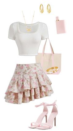 Girly Dressy Outfits, Cute Casual Girly Outfits, Girly Outfits Ideas, Cute Girly Outfits Casual, Girly Soft Outfits, Summer Outfits Cute Girly, Cute Girly Outfits Summer, Pink College Outfits, Cute Innocent Outfits