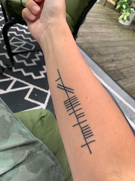 Gaelic Tattoo Scottish, Scottish Gaelic Tattoo For Women, Celtic Line Tattoo, English Heritage Tattoo, Meaningful Irish Tattoos, Irish Friendship Tattoos, Ogham Tattoo Irish, Traditional Celtic Tattoos, Irish Runes