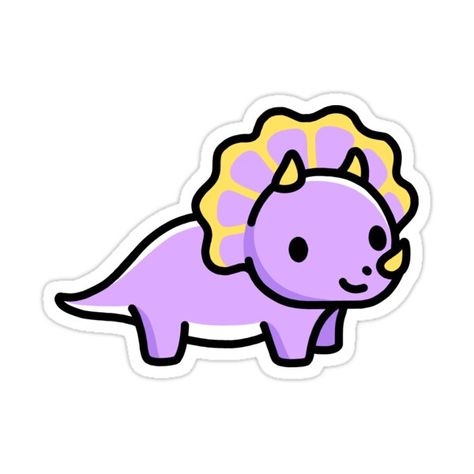 Decorate laptops, Hydro Flasks, cars and more with removable kiss-cut, vinyl decal stickers. Glossy, matte, and transparent options in various sizes. Super durable and water-resistant. Cute triceratops dino Drawing Hair, Triceratops Cute, Cute Triceratops, Dino Stickers, Space Door, Dinosaur Sticker, Door Decs, Drawing Hair Tutorial, Dinosaur Stickers