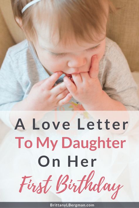 Love Letter To My Daughter, Birthday Poems For Daughter, First Birthday Quotes, 1st Birthday Quotes, First Birthday Wishes, Letter To Daughter, 40th Birthday Quotes, Wishes For Daughter, Her First Birthday