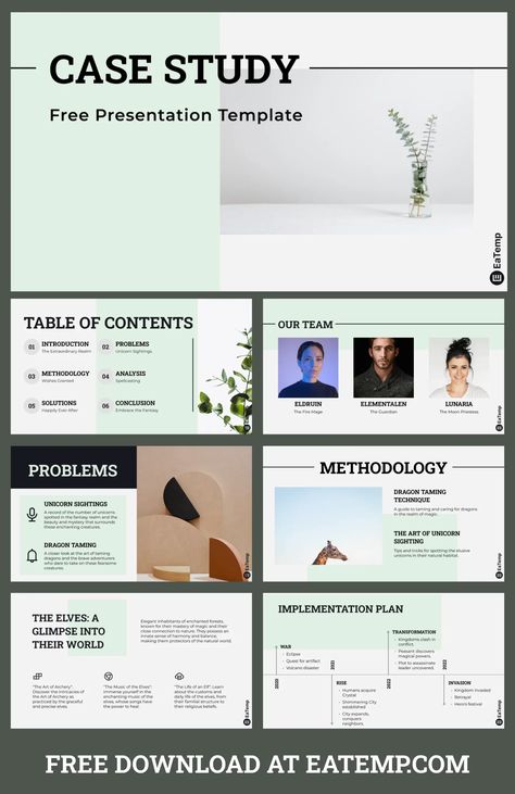 Case Study Presentation Template - Free PowerPoint Templates, Google Slides, Figma Deck And Resume Slide Layout Design, Case Study Presentation, Business Case Study, Ui Ux Case Study, Free Powerpoint Templates, Wish Granted, Poster Presentation Template, Business Presentation Templates, Ppt Presentation