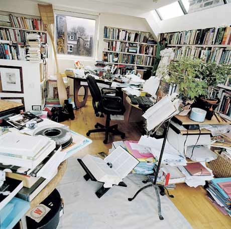 Writers' rooms: Marina Warner Home Libraries, Writer's Office, Writing Studio, Writing Room, Writers Desk, Room Of One's Own, Creative Workspace, Writing Space, Office Workspace