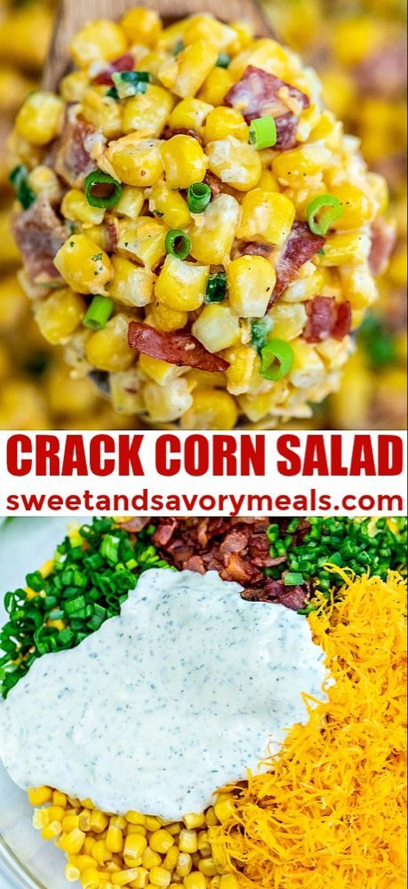 Salad With Ranch Dressing, Salad With Ranch, Quick Side Dish, Resep Salad, Quick Side Dishes, Summer Corn, Corn Salad, Corn Recipes, Think Food