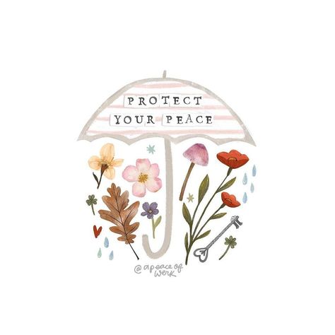 Wellbeing Illustration, Agnes Despicable Me, White Background Quotes, Pastel Quotes, Protect Your Peace, Mental Health Advocacy, Vera Bradley Patterns, Positivity Stickers, Peace Illustration