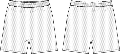 Mesh Shorts Mockup, Shorts Template, Hoodie Vector, Shorts Mockup, Shorts Drawing, Basketball Pants, Baggy Shorts, Tech Pack, Track Shorts