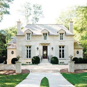 French Mansard Roof Design Ideas Modern French Provincial, French House Plans, Country Home Exterior, French Provincial Design, French Provincial Home, French Country Exterior, Provincial Home, House Shutters, Modern French Country