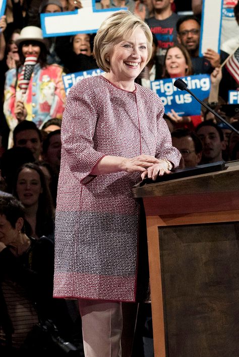 Giving A Speech, Dollar Dress, Income Inequality, Potato Sack, Armani Jacket, A Potato, Ex Machina, Bag Cover, Hillary Clinton