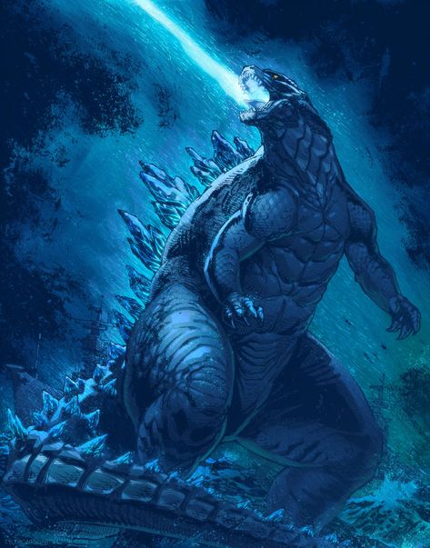 Godzilla: King of the Monsters by https://www.deviantart.com/tylercairnsart on @DeviantArt