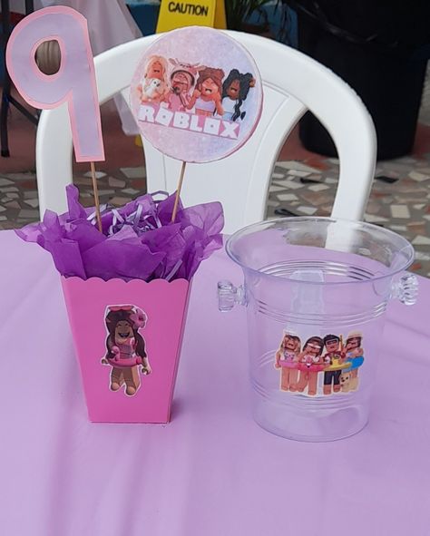 Roblox Centerpieces Ideas, Roblox Party, Roblox Birthday, Birthday Party Centerpieces, Birthday Centerpieces, July 5th, Party Centerpieces, Roblox Roblox, 9th Birthday