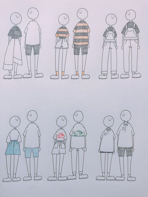 Proportion Art, 심플한 그림, Drawing Ideas List, Nursery Mural, Body Reference Drawing, 캐릭터 드로잉, Arte Inspo, Body Drawing, Logo Illustration