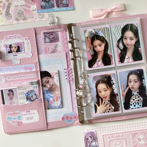 What To Do With Kpop Photocards, Binder Decoration Ideas, Kpop Photocard Collection, Binder Deco, Kpop Binder, Binder Decoration, Photocard Collection, Pc Decoration, Photo Binder