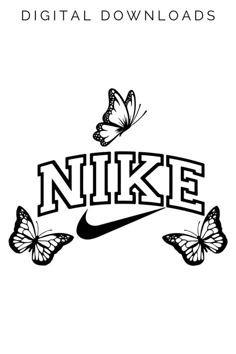 Nike SVG Nike Svg, Nike Art, Cricut Print And Cut, Cricut Stencils, Nike Design, Simple Phone Wallpapers, Butterflies Svg, Cute Shirt Designs, Nike Wallpaper