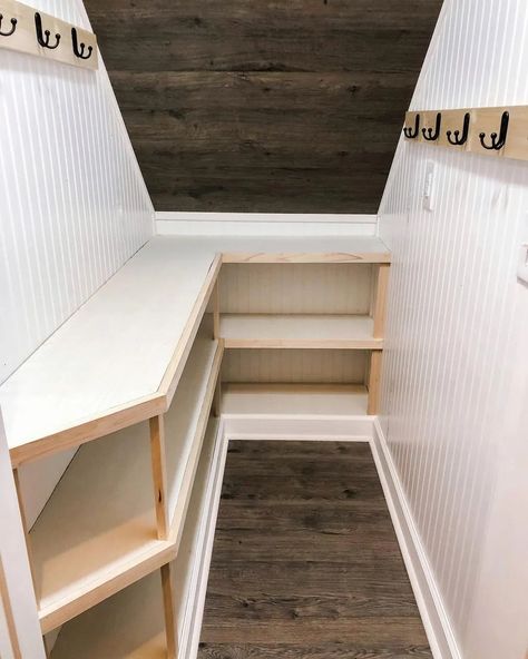 11 Ways To Maximize The Space Under The Stairs – Forbes Home Stairs With Drawers Built Ins, Under Stairs Closet Organization Sloped Ceiling, Under Staircase Closet Storage Ideas, Outdoor Closet Storage, Understair Pantry Ideas, Under Stair Shelves, Under Stairs Pantry Shelving Ideas, Under Stair Cabinet, Pantry Under Stairs Walk In