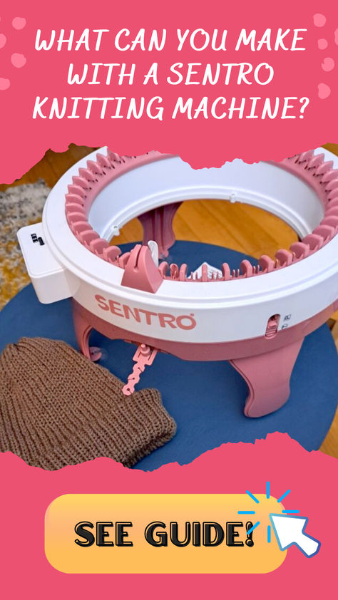 Sentro Knitting Machine Circular Knitting Machine Patterns Free 48 Pin, Addi Machine Patterns, Circular Knitting Machine Patterns Free, Circular Knitting Machine Patterns, Circular Knitting Patterns, Crochet Machine, Knitting Machine Tutorial, Circular Loom, Addi Knitting Machine