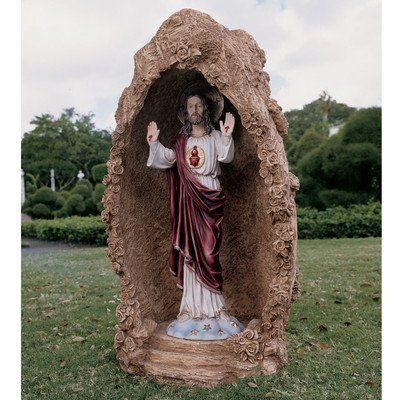 Design Toscano Meditation Grotto of Sorrento * You can get additional details at the image link. Brick House Exterior, Prayer Garden, Cemetery Statues, Meditation Decor, Wildlife Garden, Outdoor Garden Statues, Bird Types, Brick Exterior House, Antique Stone