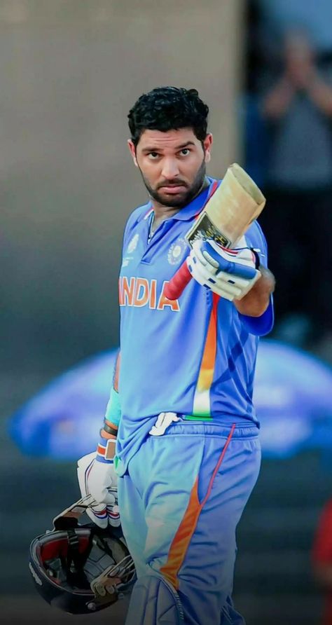 Yuvraj Singh Former Indian International Cricket All-rounder Indian cricket team Yuvraj Singh six sixes sixer king World Cup, Indian Cricketers, Cricket Poster, Album Layout, Yuvraj Singh, Photo Album Layout, Deadpool Wallpaper, Cricket Team, My Photo Gallery