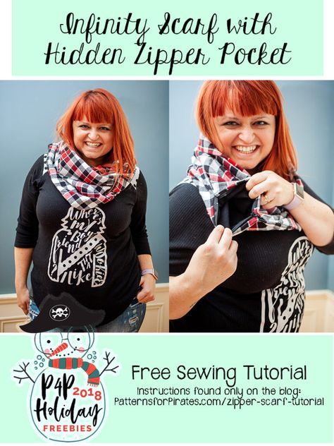 Freebies Pattern, Infinity Scarfs, Patterns For Pirates, Scarf Tutorial, Sewing Tutorials Free, Beginner Sewing Projects Easy, Leftover Fabric, Pocket Pattern, Sewing Skills