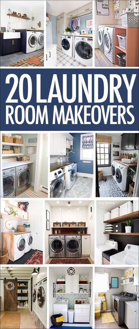 Laundry Room Makeovers, Laundry Room Makeover Ideas, Diy Laundry Room, Laundry Room Colors, Room Makeover Ideas, Laundry Makeover, Laundry Room Lighting, Small Laundry Room Makeover, Laundry Room Wallpaper