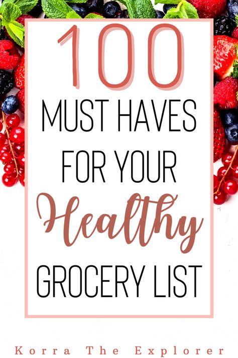 100 must haves for your healthy grocery list! Healthy grocery finds! Healthy Grocery Lists, Healthy Cheap Grocery List, Low Calorie Popcorn, Family Grocery List, Grocery List Healthy, Low Calorie Cheese, Low Calorie Ice Cream, Cheap Grocery List, Healthy Grocery Shopping