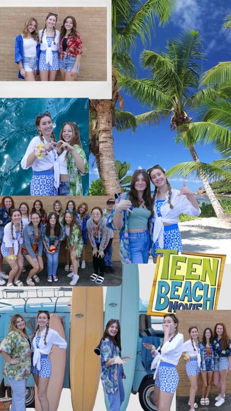 Surfer Spirit Day Outfit, Teen Beach Movie Outfits, Camp Room, Sadies Dance, Surfer Outfit, Surfer Girl Outfits, Surfer Aesthetic, High School Teen, Dream Birthday