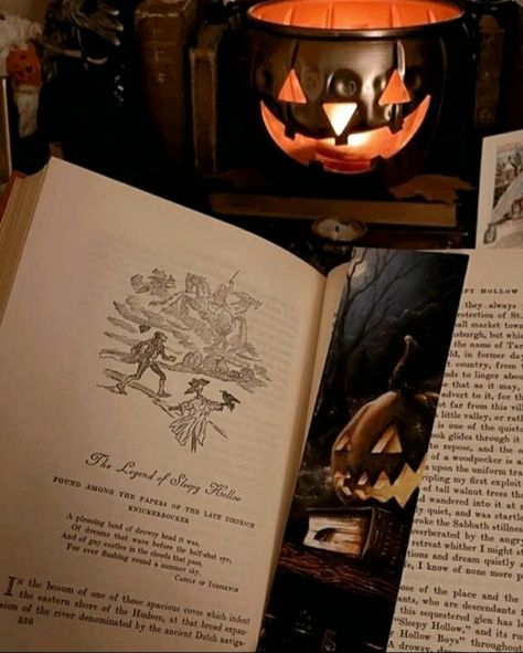 The Legend of Sleepy Hollow | Halloween | October | Autumn | thewoodlandlibrary The Legend Of Sleepy Hollow Book, Sleepy Hollow New York Aesthetic, Sleepy Hollow Outfit, Halloween Horror Aesthetic, Sleepy Hollow Aesthetic, Romanticizing Autumn, Sleepy Hollow Book, Sleepy Hollow Halloween, Sleepy Hollow New York