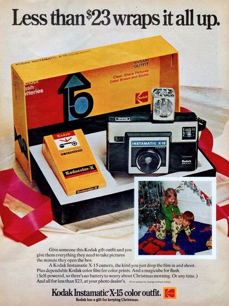 Kodak Instamatic, Instamatic Camera, Fotocamere Vintage, Kodak Moment, Box Photo, Kodak Film, Classic Camera, Old Cameras, Old Advertisements