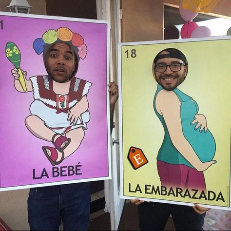 Fiesta Baby Shower Ideas, Baby Shower Loteria, Baby Shower Props, Mexican Theme Baby Shower, Mexican Baby, Mexican Baby Shower, Mexican Babies, Idee Babyshower, Funny Baby Shower Games