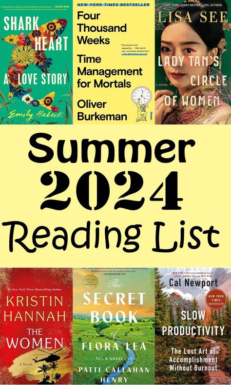 Summer 2024 Reading List - Best Summer Reads 2024, Books To Read 2024 List, Summer Reading Lists For Kids, Best Summer Books 2024, Summer Reads 2024, 2024 Reading List, Summer Reading 2024, Summer Book List, Best Summer Reads