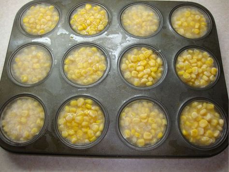 Frozen corn treats to beat the summer heat Ice Block, Homestead Chickens, Chicken Life, Chicken Treats, Crazy Chicken Lady, Keeping Chickens, Chicken Lady, Muffin Tray, Mini Farm